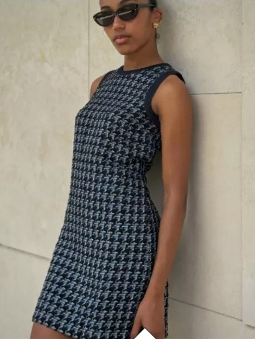 Ann Taylor Denim TrimTweed Shift Dress